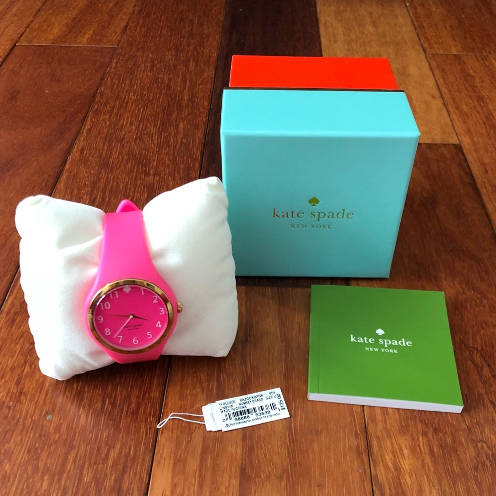 Kate Spade Rumsey Grand Silicone Watch - pink